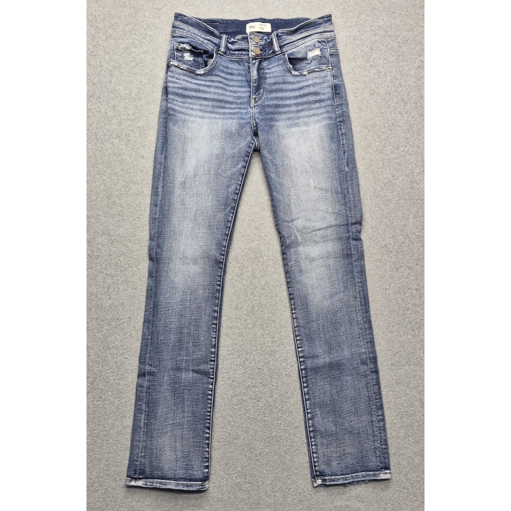 BKE Payton Jeans Women's 29x32 Blue Distressed Stretch Bootcut Denim Preppy